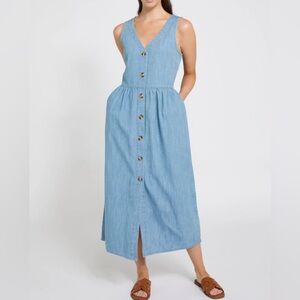 NWOT DUNNES Denim Button Dress